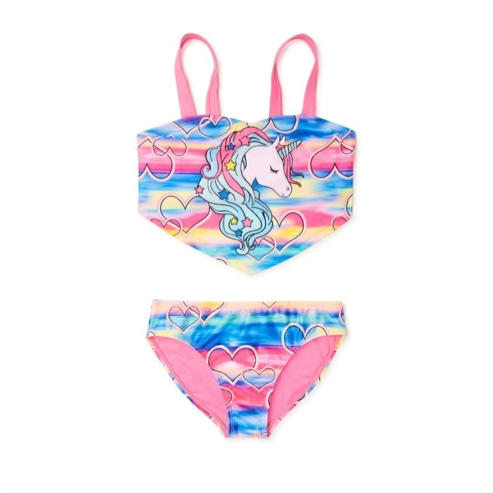 Girls Unicorn Bikini Swimsuit 